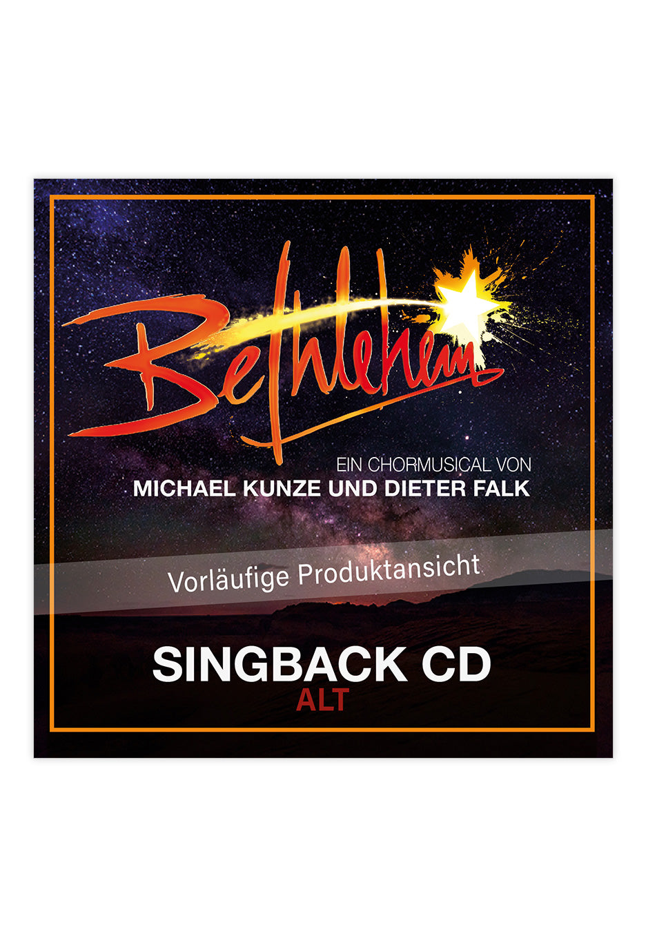 Bethlehem - Ein Chormusical Singback ALT - CD | Neutral-Image