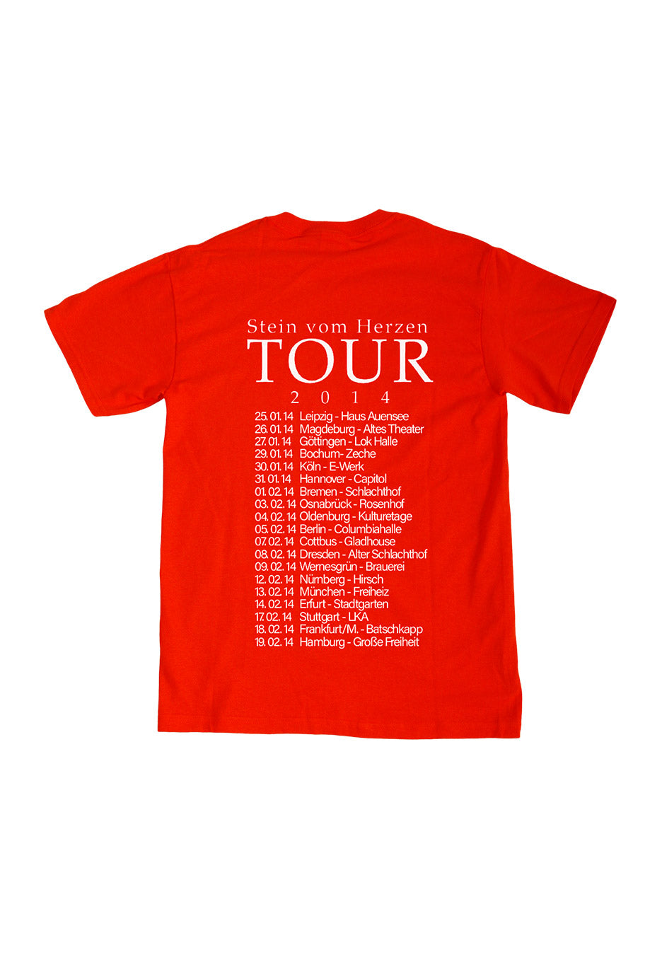 Heinz Rudolf Kunze - Stein Vom Herzen Tour Red - T-Shirt | Men-Image
