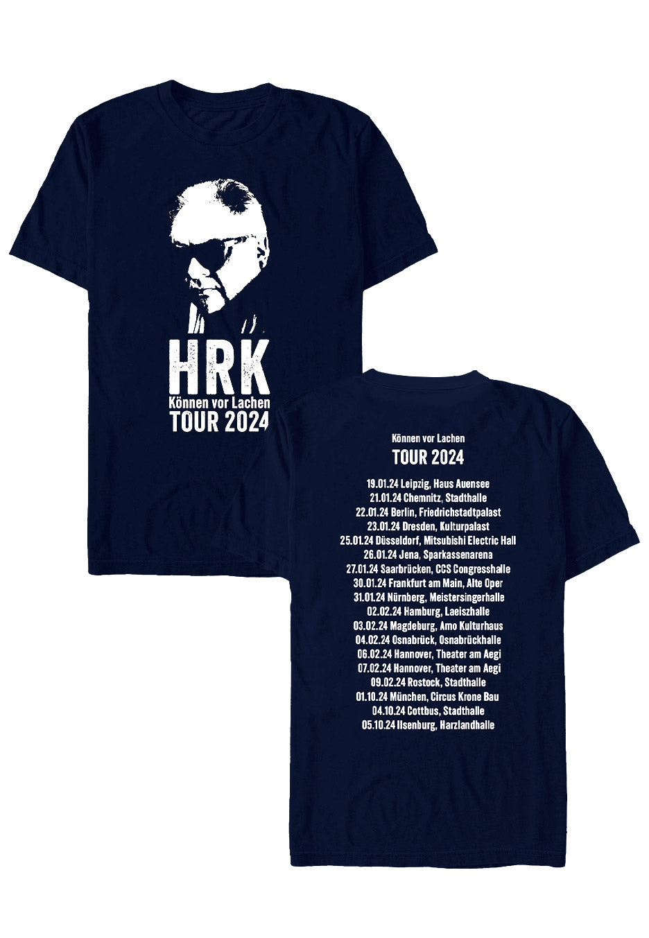 Heinz Rudolf Kunze - Tourshirt 2024 Navi - T-Shirt | Men-Image