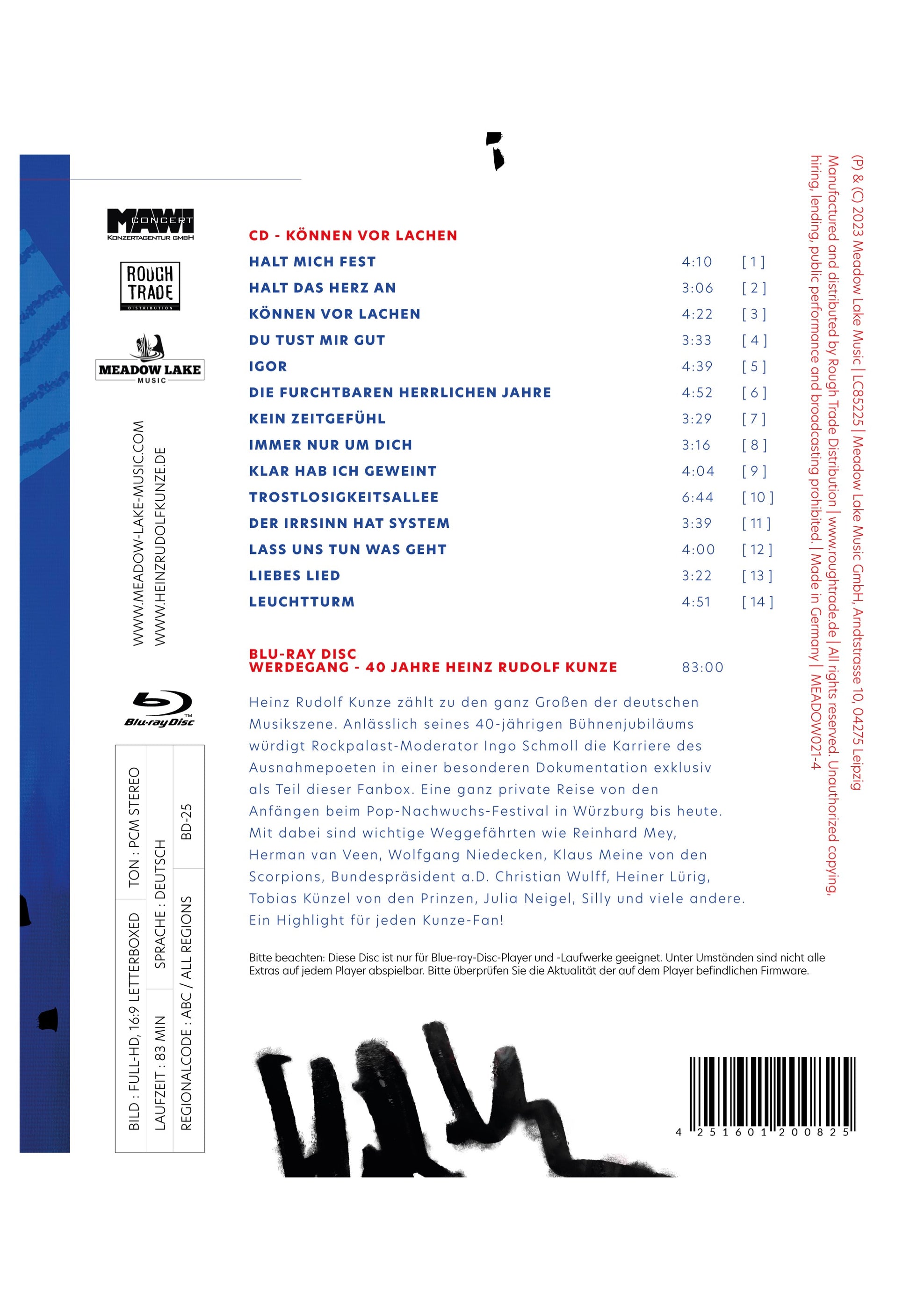 Heinz Rudolf Kunze - Können vor Lachen - CD + Blu Ray | Neutral-Image